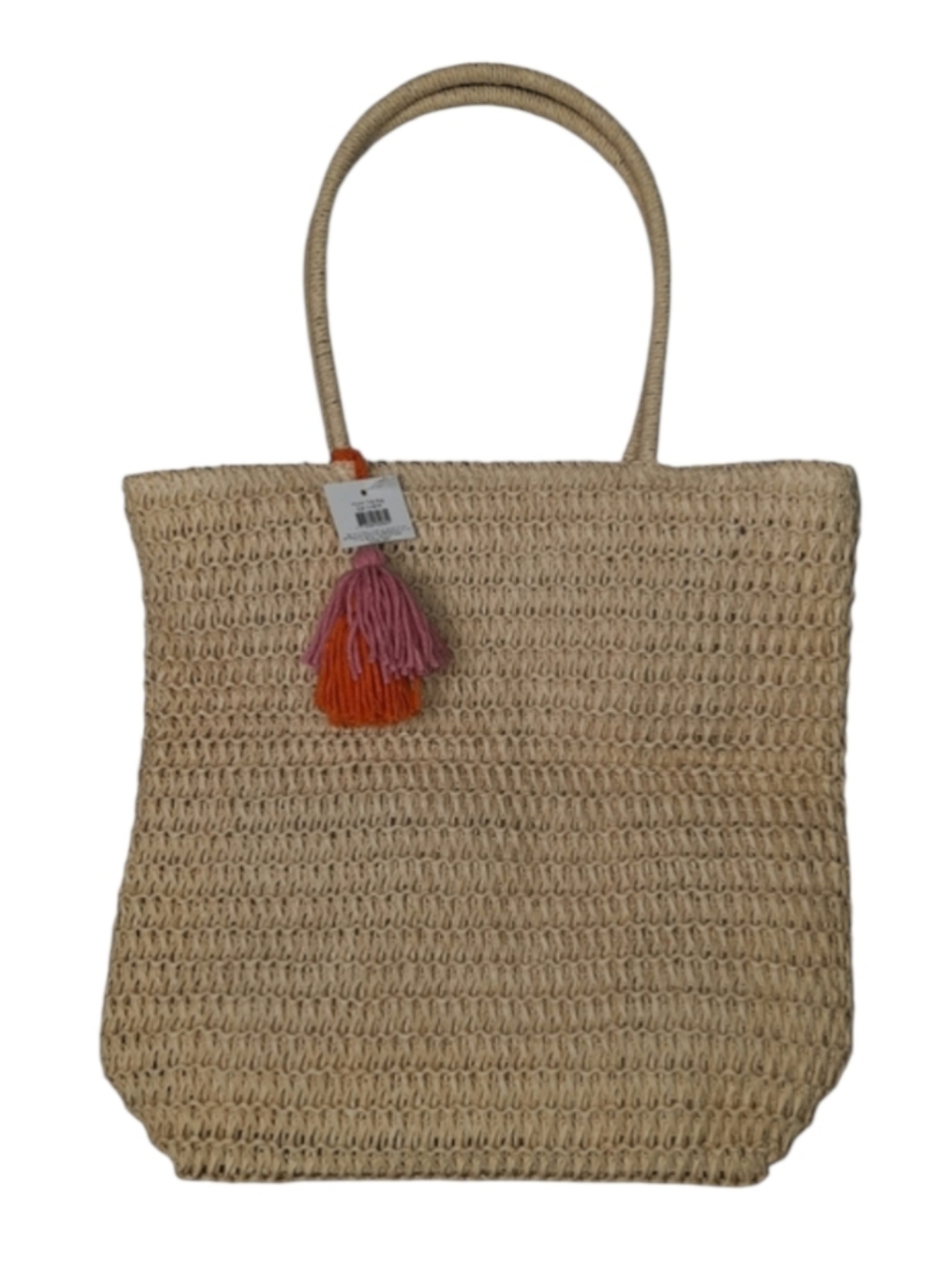 Crochet Woven Straw NWT Open Tote